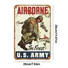 Airborne la meilleure arm&eacute;e am&eacute;ricaine - Panneaux en &eacute;tain m&eacute;tallique(20*30cm/30*40cm)
