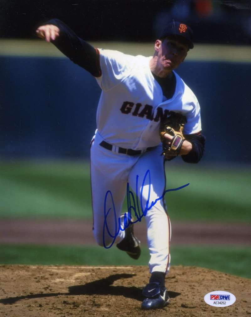 Orel Hershiser Psa Dna Coa Autographed 8x10 Photo Poster painting Hand Signed Authentic Giants