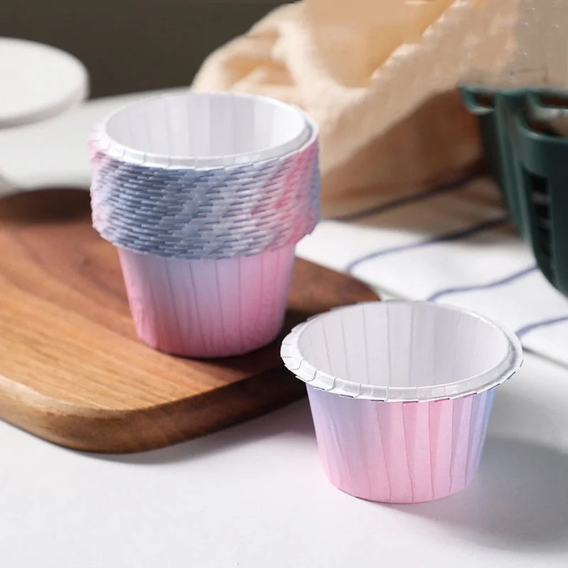 10/30pcs Cupcake Paper Cup Oilproof Cupcake Liner Muffin Baking Cup Tray Case Wedding Mermaid Birthday Party Cake Decorations