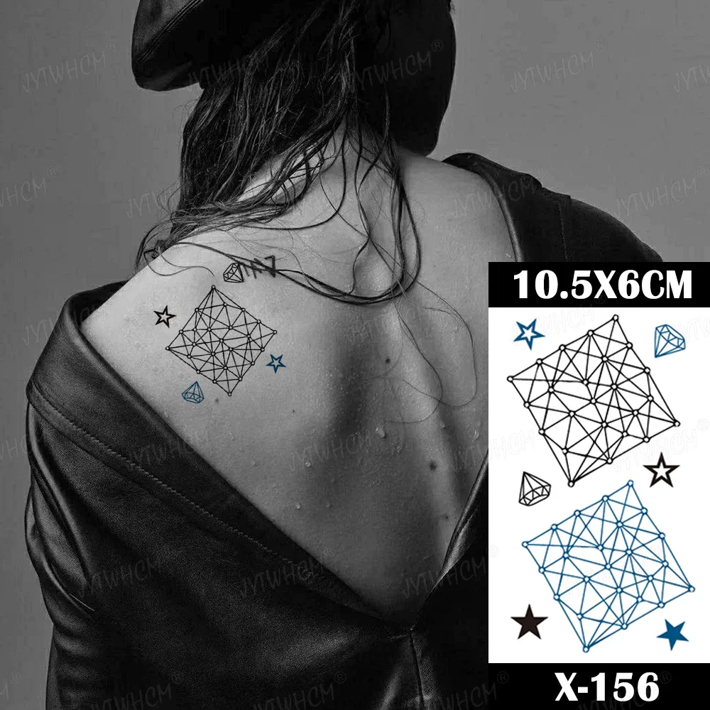 Sdrawing Butterfly Tattoo Women Sexy Waterproof Temporary Tattoo Heart Flame False Tattoo Arm Shoulder Neck Tattoo Women And Men