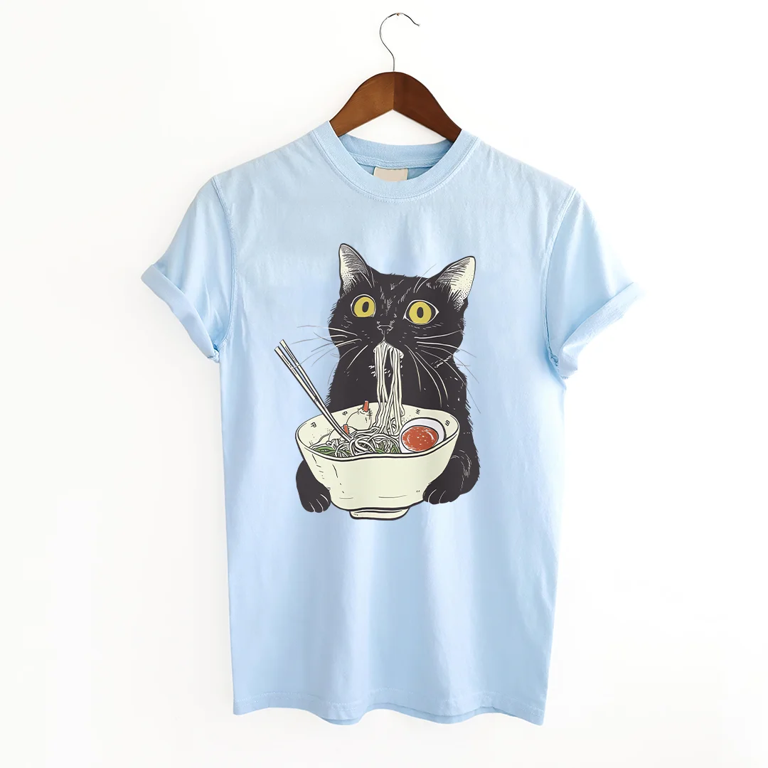 Kawaii Ramen Cat T-shirt