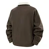 💥 2025 New Arrivals! 1pc Men's Corduroy Collar Long Sleeve Jacket, Thermal Lined, Comfortable For Autumn/Winter, Versatile For Daily Wear And Commute, Machine Washable, Old Money Style Gift For Halloween