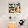 Schnauzer And Orange Cat-11CT Stamped Cross Stitch 40*40cm/15.75*15.75in tapestrymarket