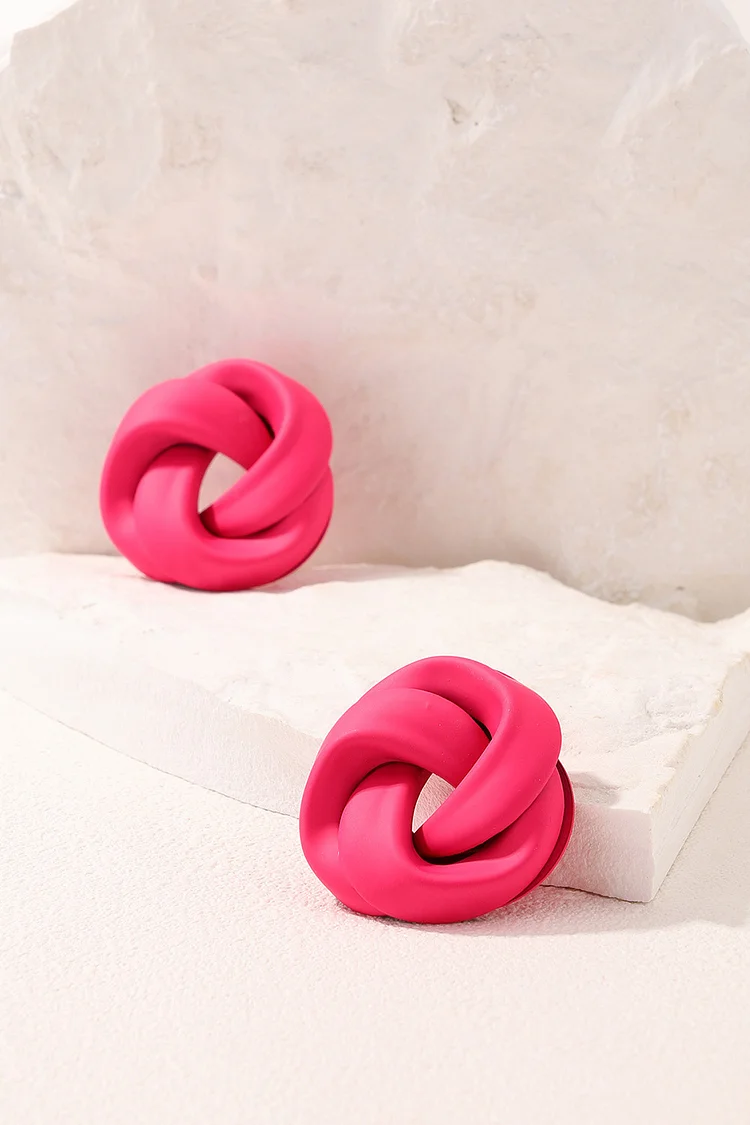 Fashion Geometric Twist Candy Earrings