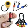 6pcs/Set 1/4 Inch Hex Shank Screwdriver Bits Holder Keychain Portable Hand Tool