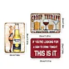 3PCS bi&egrave;re - Panneaux en &eacute;tain m&eacute;tallique(20*30cm/30*40cm) - Bi&egrave;re
