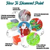 6Pcs/set Diamond Painting Christmas Snowman Coaster Cup Cushion Home Decor