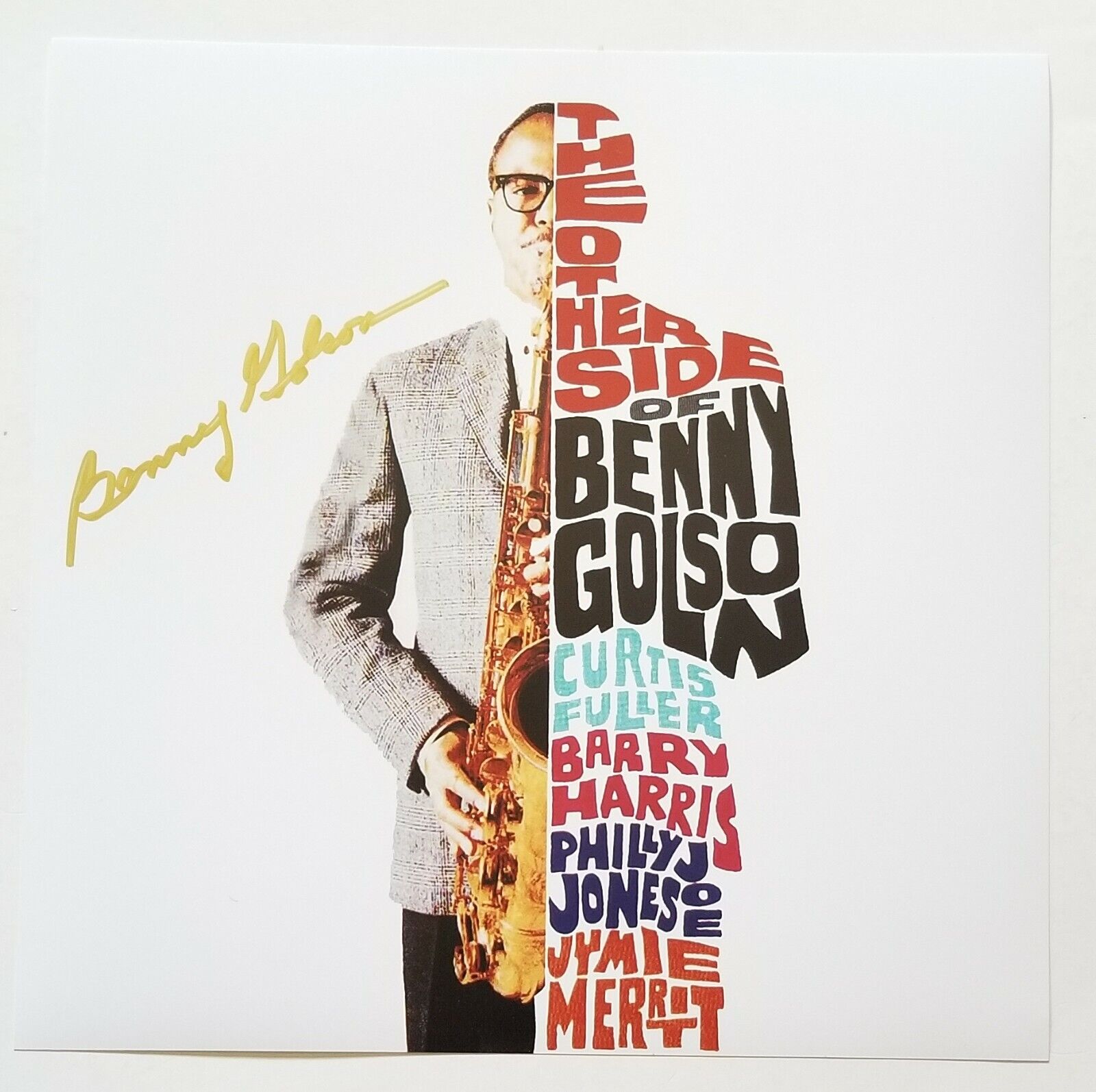 Benny Golson REAL hand SIGNED 11x11 Other Side Of Photo Poster painting COA Hanks The Terminal