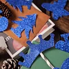 10 Pack | Royal Blue Self-Adhesive Glitter DIY Craft Foam Sheets - 12"x10"