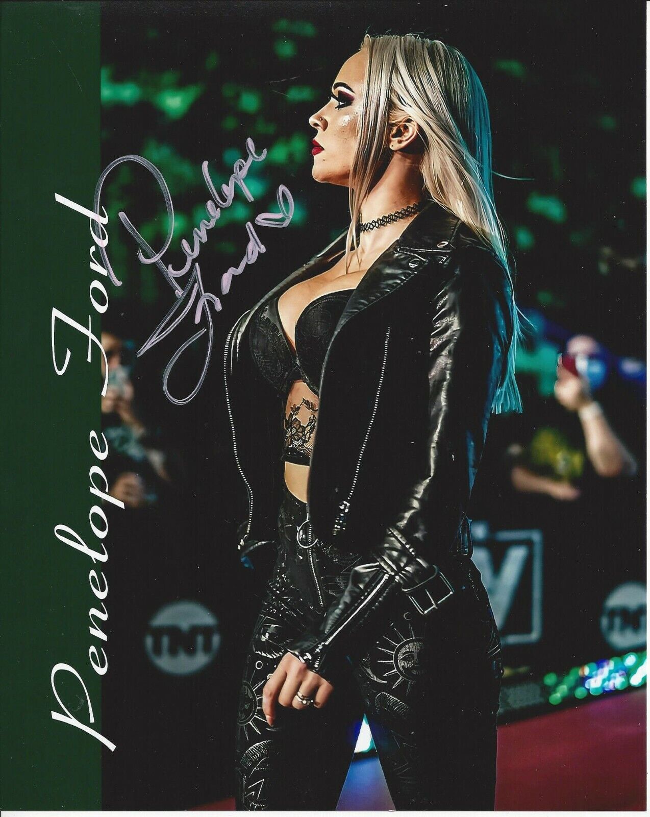 Penelope Ford Autographed 8x10 AEW Sexy Hot WWE#7