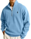 Men's Casual Stand Neck Half Zip Sweathirt