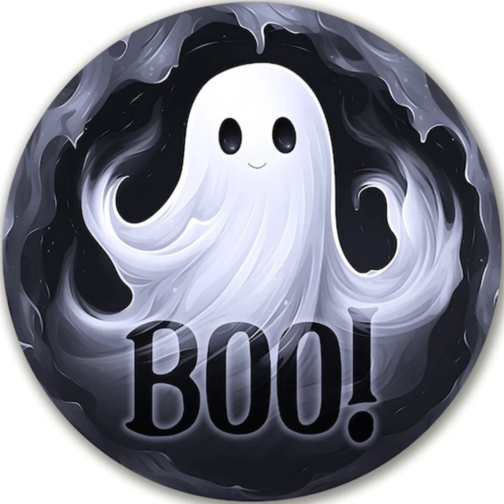 11CT Full Stamped Cross Stitch - Ghost(Canvas|40*40CM)