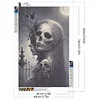 (40*60cm)Halloween Skull Girl - Full Round Drill Diamond Painting