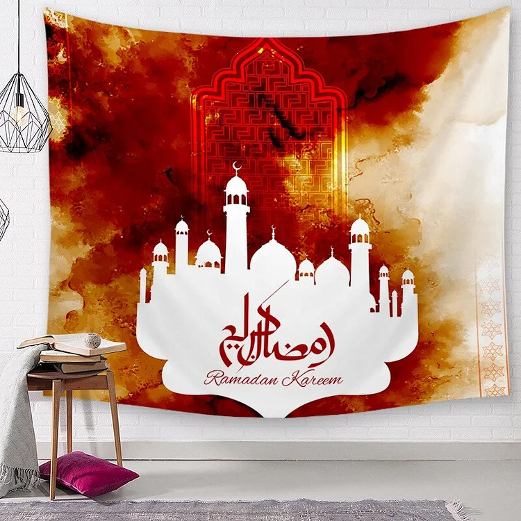 Eid Mubarak Party Decor Banner Background Tapestry 2023 for Home Ramadan Mubarak Eid Al Adha Islamic Muslim Party Decor