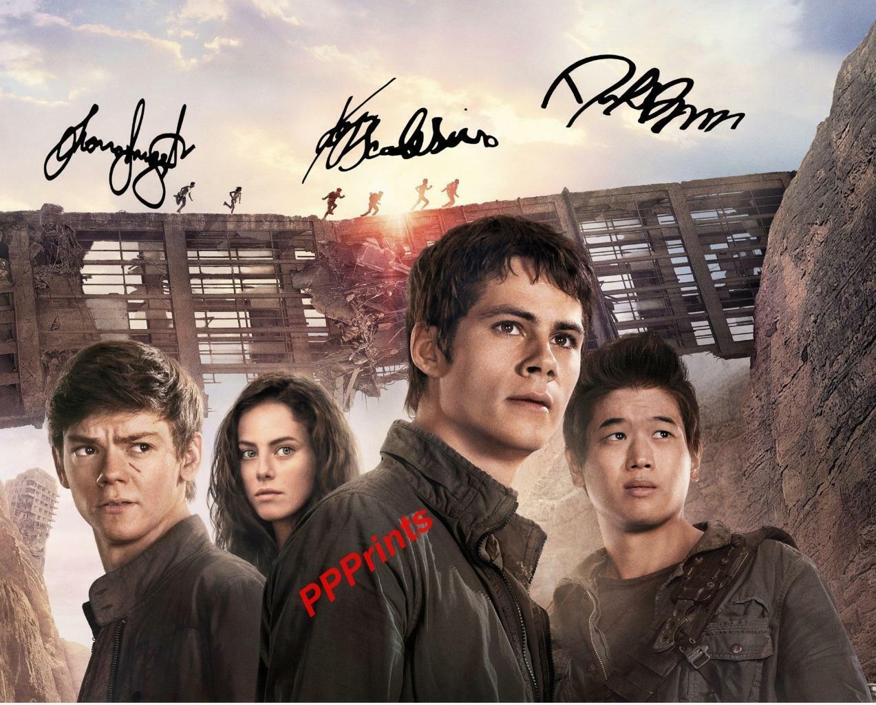 MAZE RUNNER The scorch Trials Cast SIGNED AUTOGRAPHED 10X8 REPRO Photo Poster painting PRINT