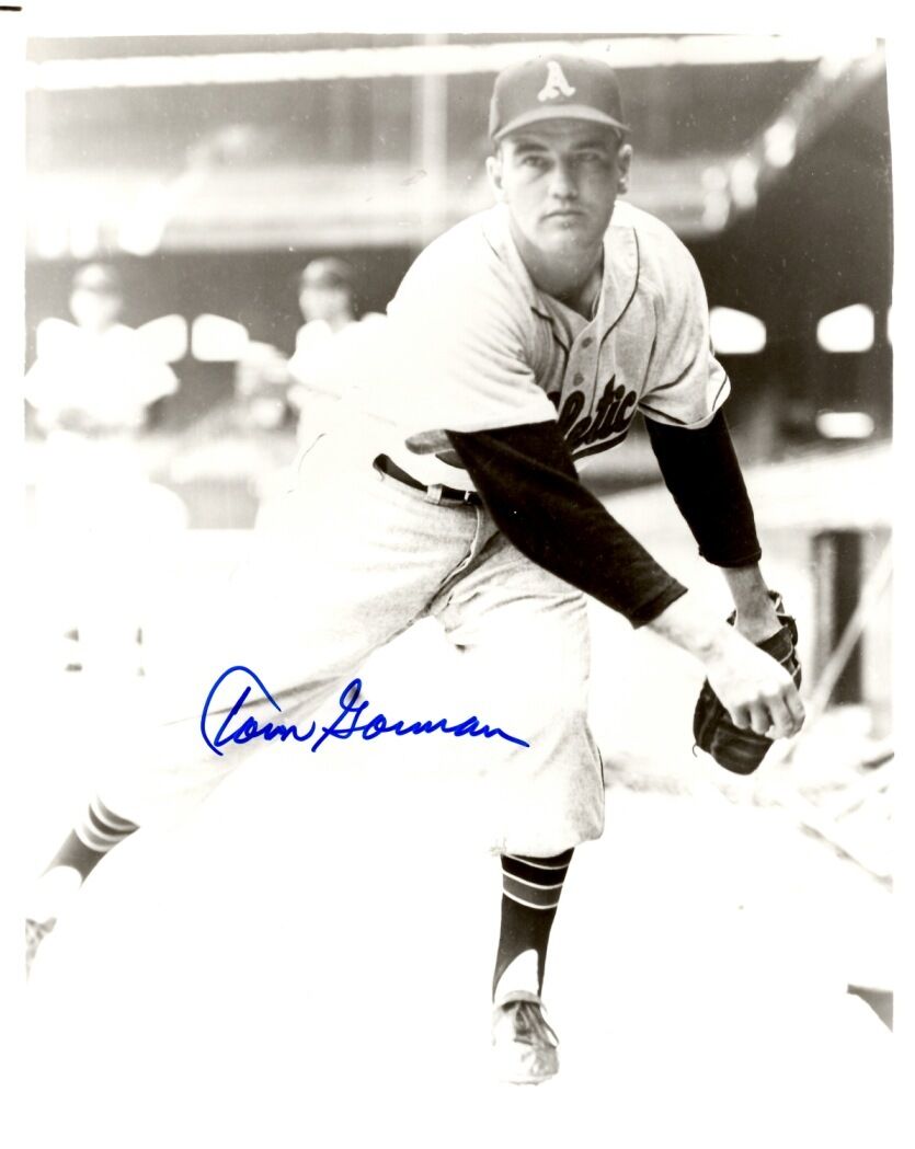 Signed 8x10 TOM GORMAN Kansas City A's Autographed Photo Poster painting - COA