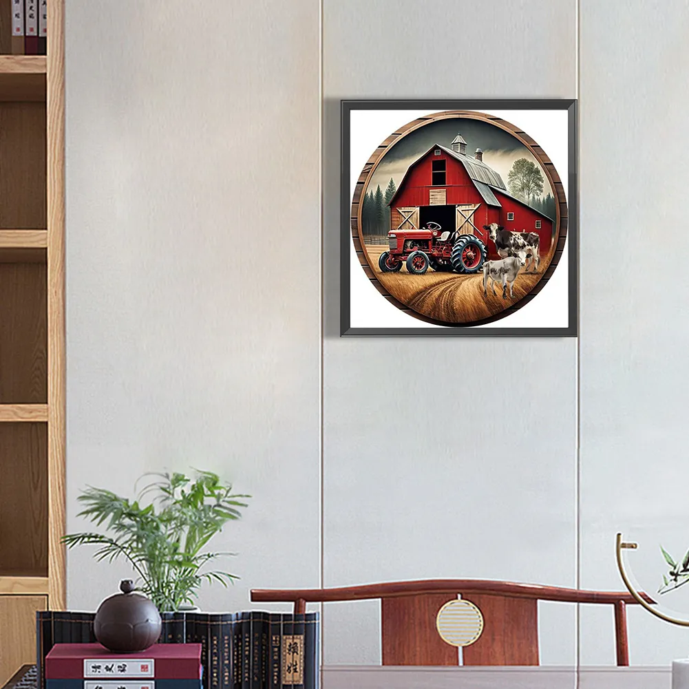 Diamond Painting - Full Square Drill - Farm Cow(Canvas|45*45cm)