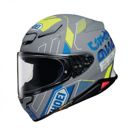 Shoei Z8 Grey Motorcycle Sports Gear Full Face Helmet Accolade TC10