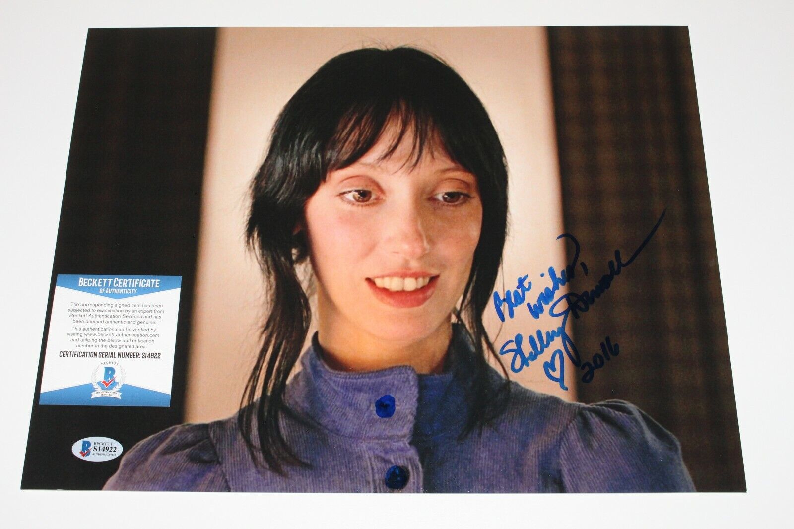 SHELLEY DUVALL SIGNED THE SHINING MOVIE 11x14 Photo Poster painting 2 BECKETT COA WENDY TORRANCE