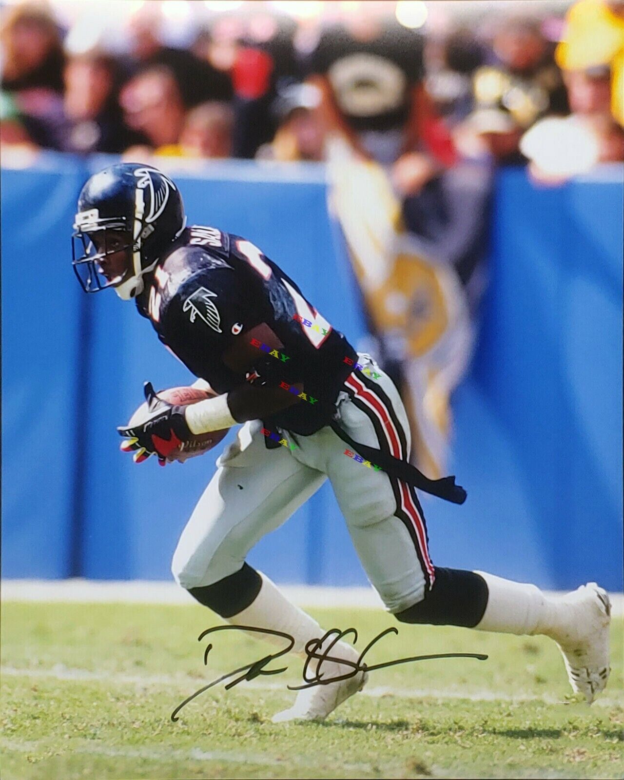 Falcons Deion Sanders Signed Autographed 8x10 Photo Poster painting Reprint