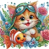 (Multi-Style)Cat Fish Owl-Partial Special Shaped Diamond Painting 30*30CM