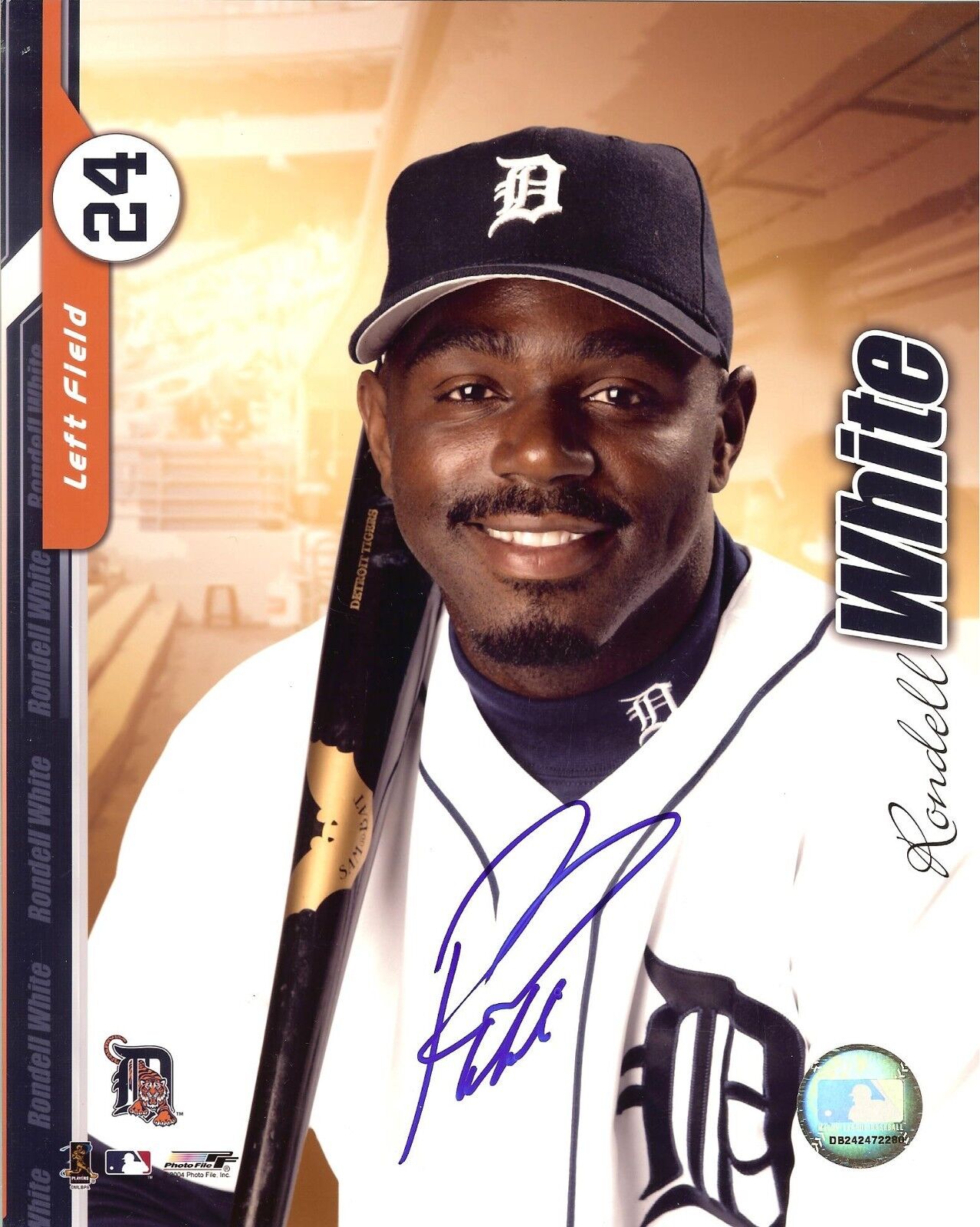 Rondell White autographed 8x10 Detroit Tigers #1  Shipping