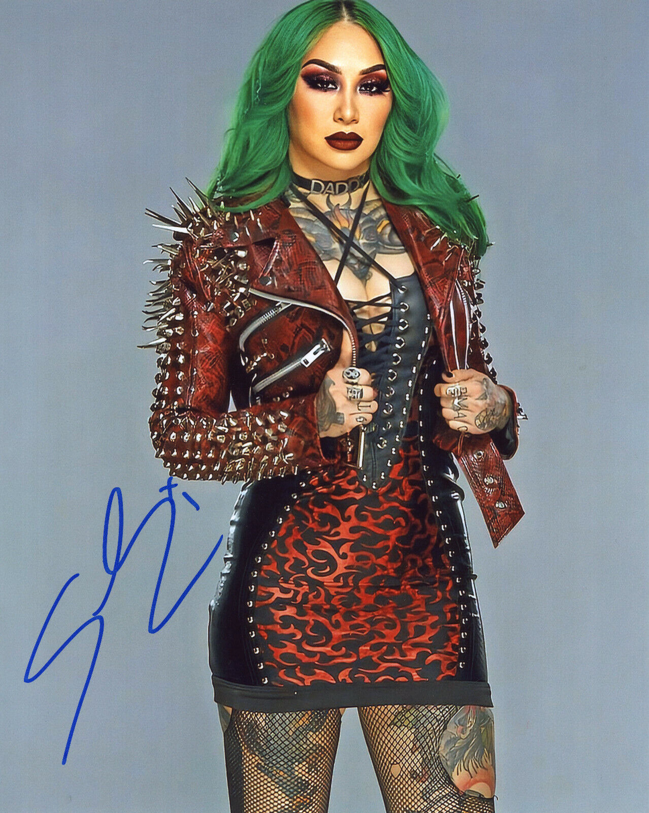 Shotzi Blackheart autographed 8x10 Sexy Hot In Person TNA WWE #10