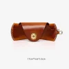 American retro vegetable tanned cowhide glasses case genuine leather myopia glasses sunglasses storage box