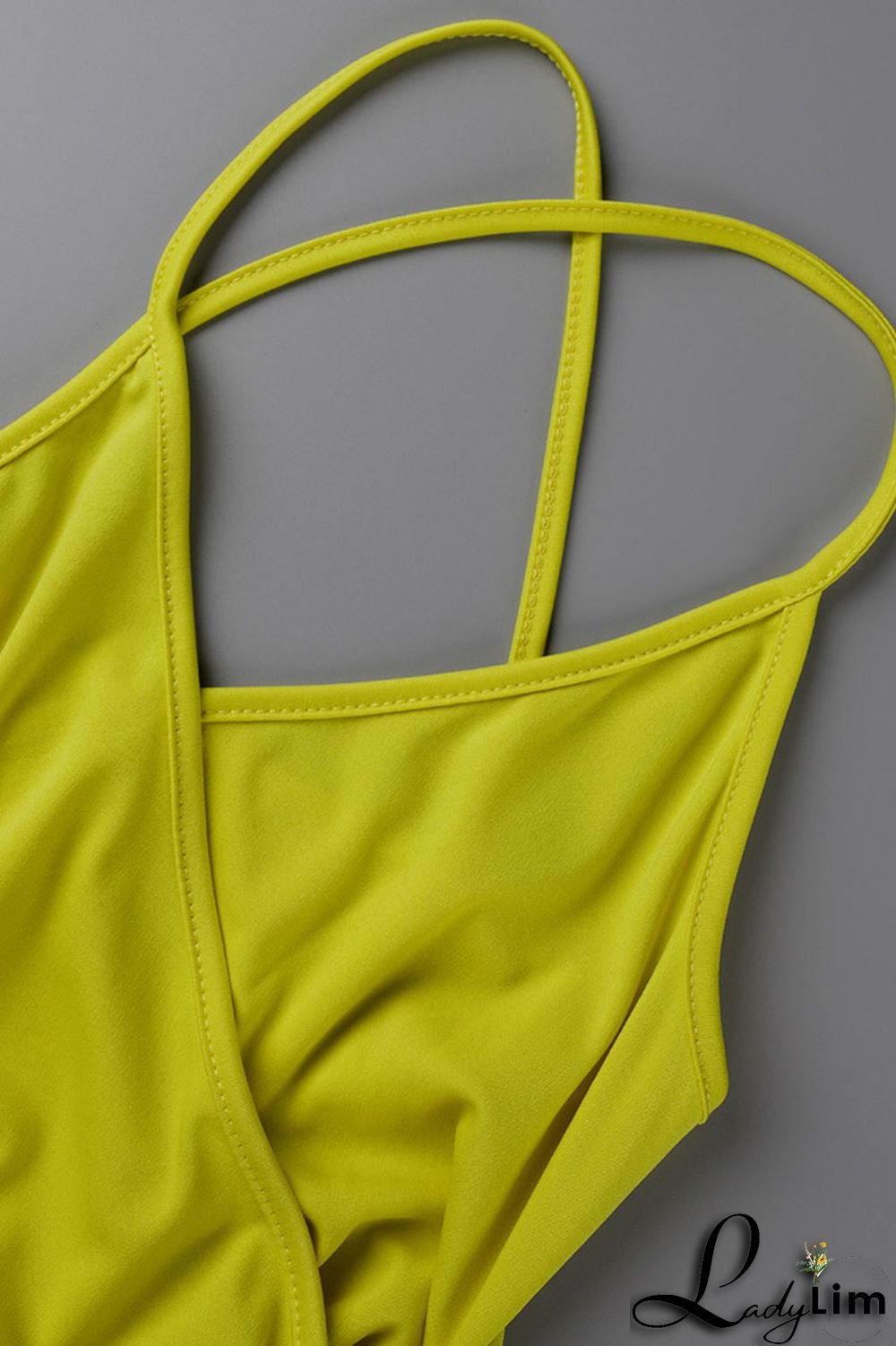 Purple Sexy Solid Patchwork Flounce Asymmetrical Spaghetti Strap Dresses