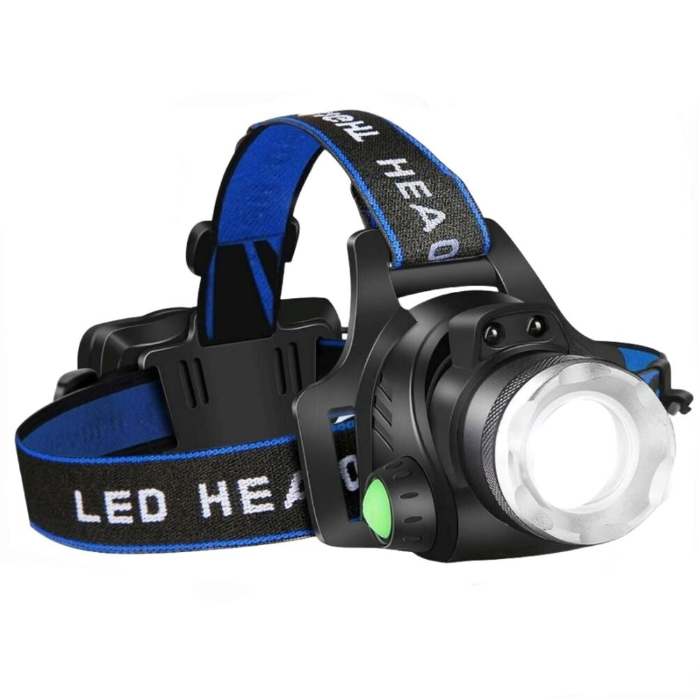 990000LM Rechargeable LED Headlamp Zoomable Torch Tactical Headlight ...