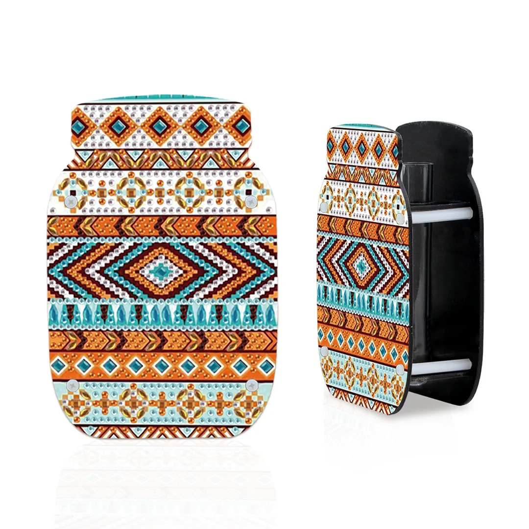 Mandala Acrylic Double Sided Special Shape Diamond Painting Vase for Home