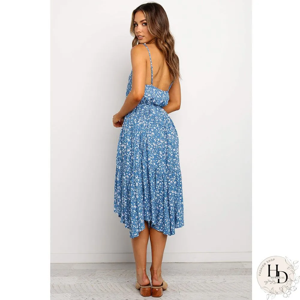 Spaghetti Strap Mini Swing Dress
