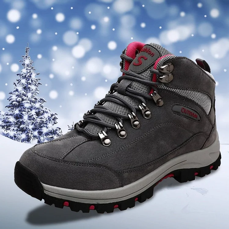 Women Winter Suede Waterproof Hiking Snow Boots Radinnoo.com