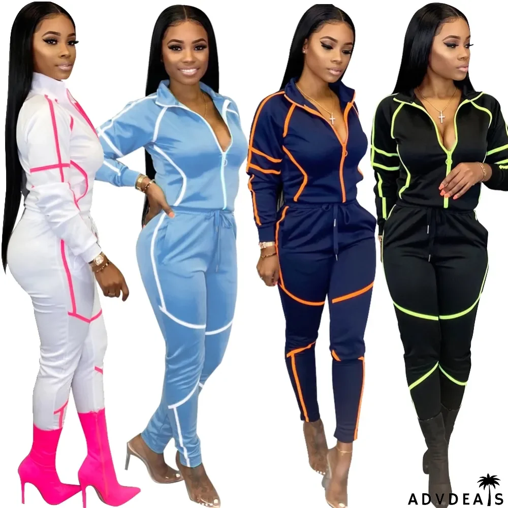 Autumn Long Sleeve Zipper Tracksuit