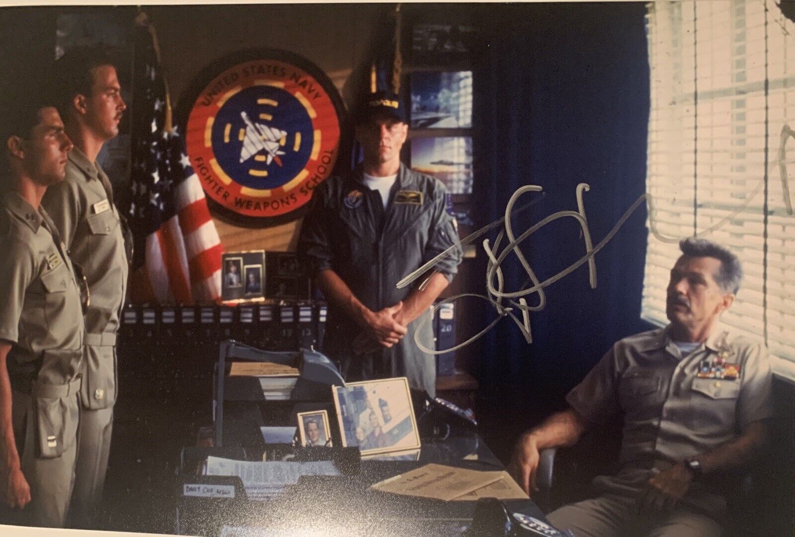 tom skerritt Signed 8x12 Top Gun Photo Poster painting Pic Auto Viper