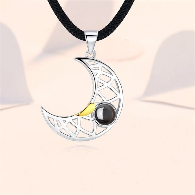 WearFelicity Personalized Heart Photo Necklace Love, Sun Moon Matching ...
