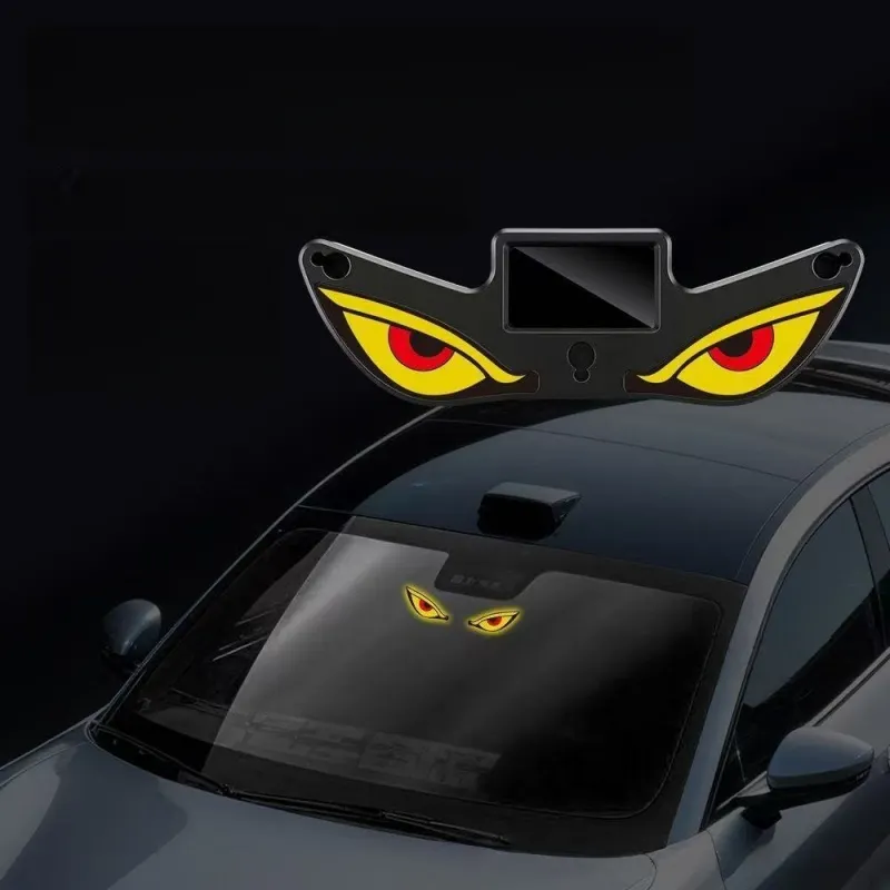 Car emoji devil eye LED headlights
