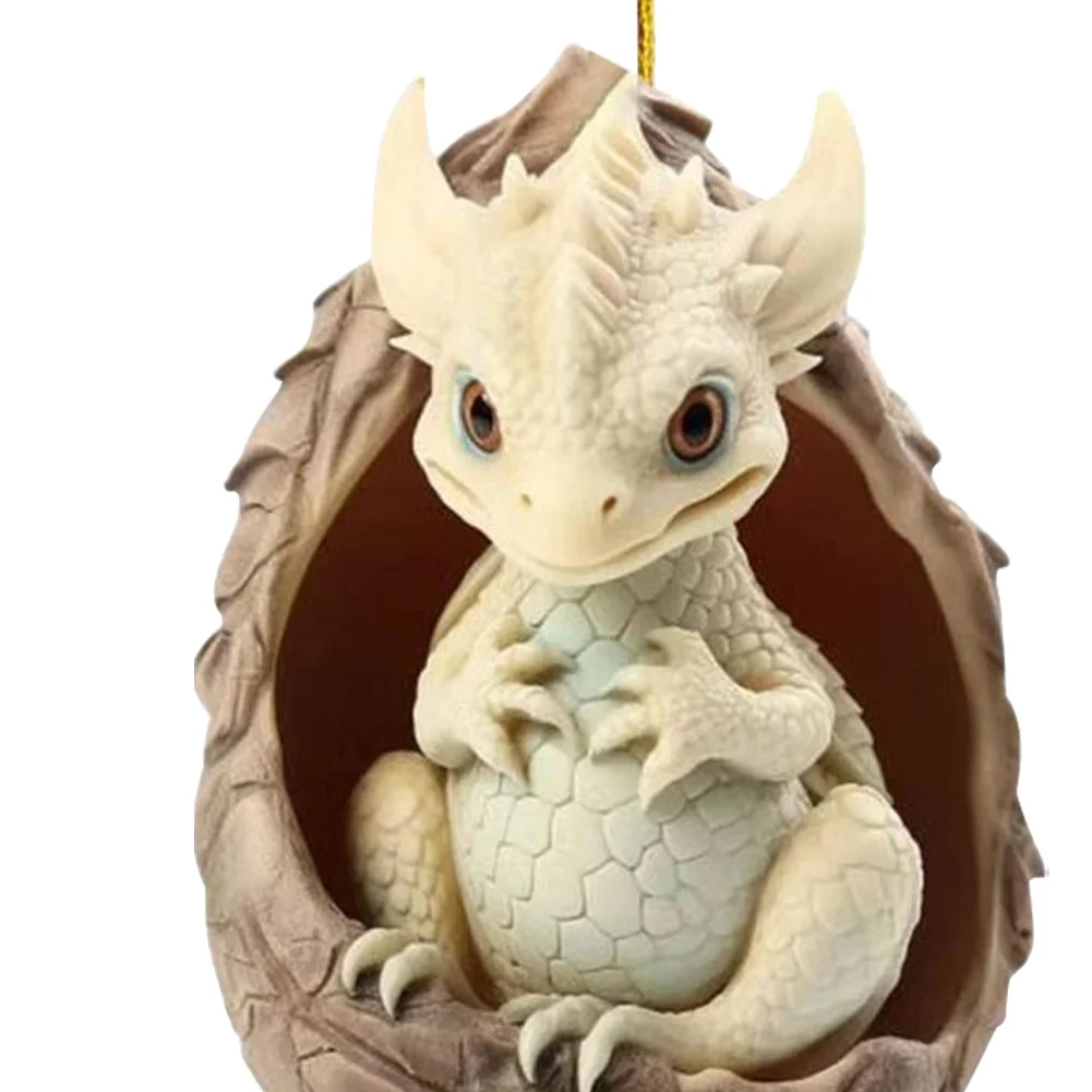 Christmas Dragon Egg Decoration Novelty Cute Acrylic Party Favors (C)