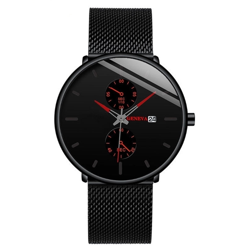 Business Geometric Buckle Quartz Men’s Watches