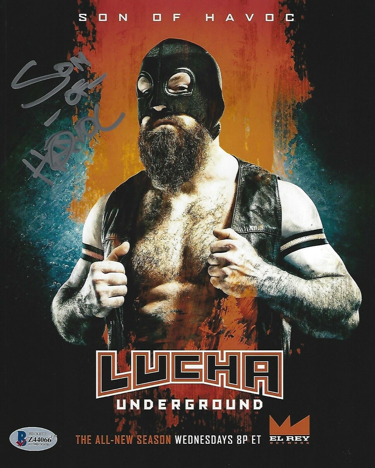 Son of Havoc Signed 8x10 Photo Poster painting BAS COA Lucha Underground AAA Picture Autograph 3