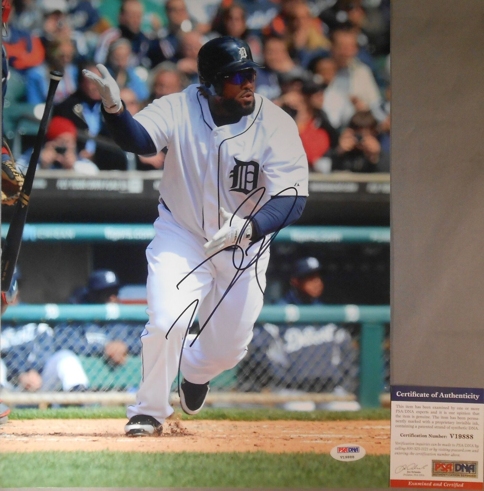 TEXAS RANGERS!! Prince Fielder Signed Cool DETROIT TIGERS 11x14 Photo Poster painting #2 PSA/DNA