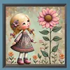 Diamond Painting -DIY Full Square Drill Fresh Flower Girl(35*35CM)
