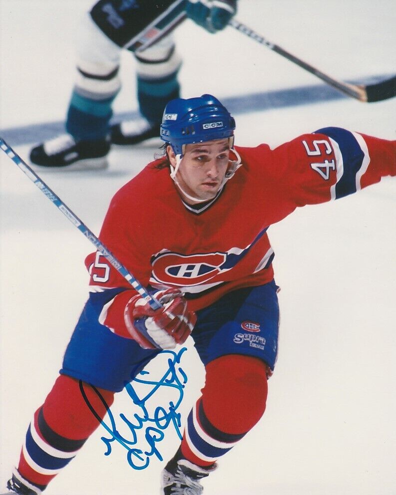 GILBERT DIONNE SIGNED MONTREAL CANADIENS 8x10 Photo Poster painting! Autograph EXACT PROOF!