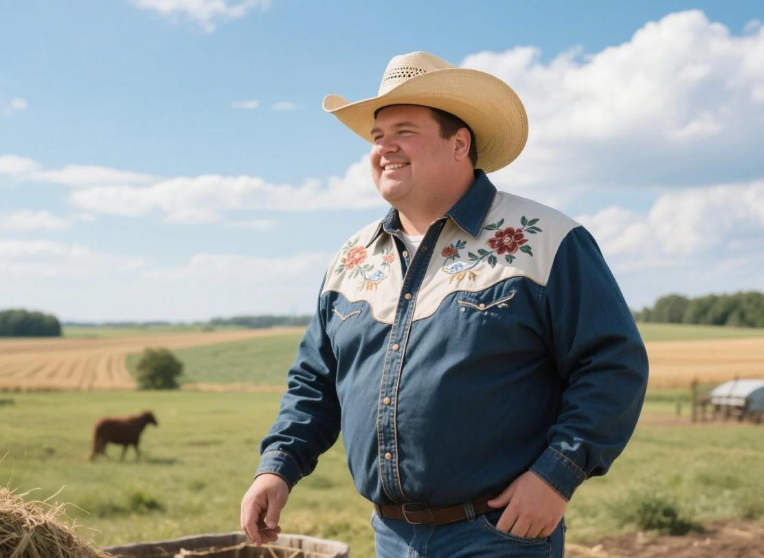 Relaxed cowboy long-sleeve shirts