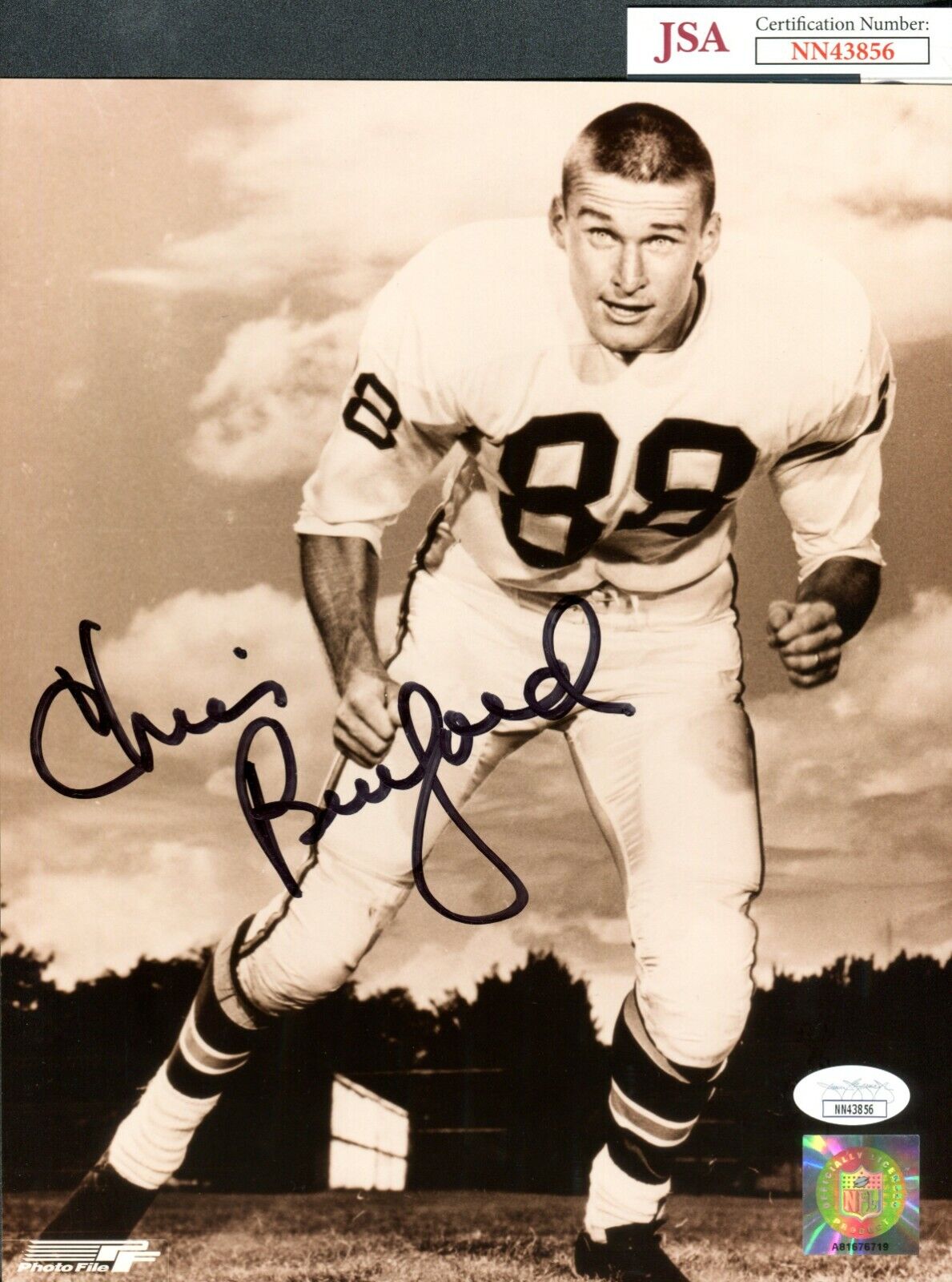 JSA Chris Burford Autographed Signed AUTO 8x10 Photo Poster painting Stanford Cardinal TRB 669