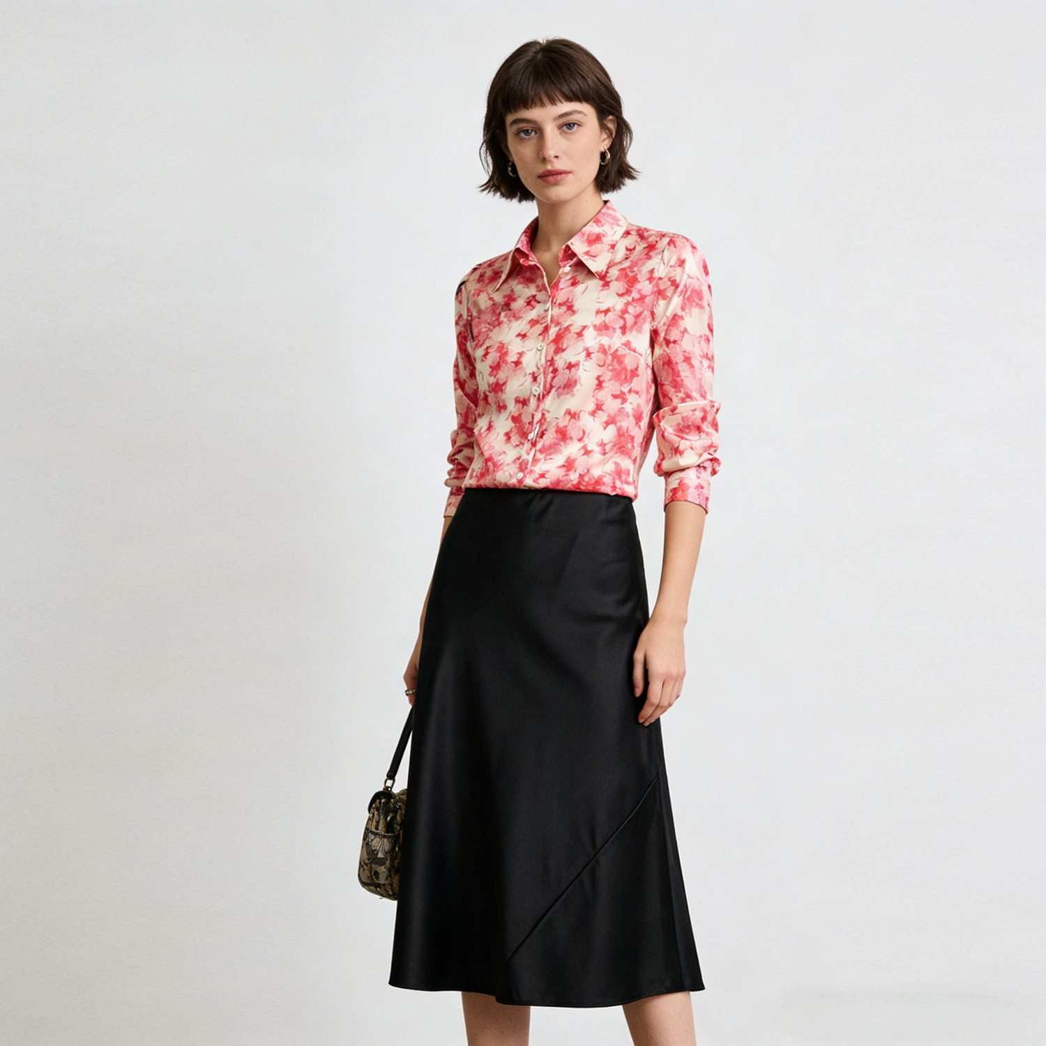 Silk Skirt A-Line Style REAL SILK LIFE