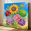 uk.everydayedeals DIY Pearl Painting With Frame - Handmade Self-Adhesive Pearls - Sunflower(25*25cm)
