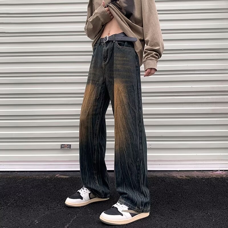 Street Vintage Distressed Oversized Jeans