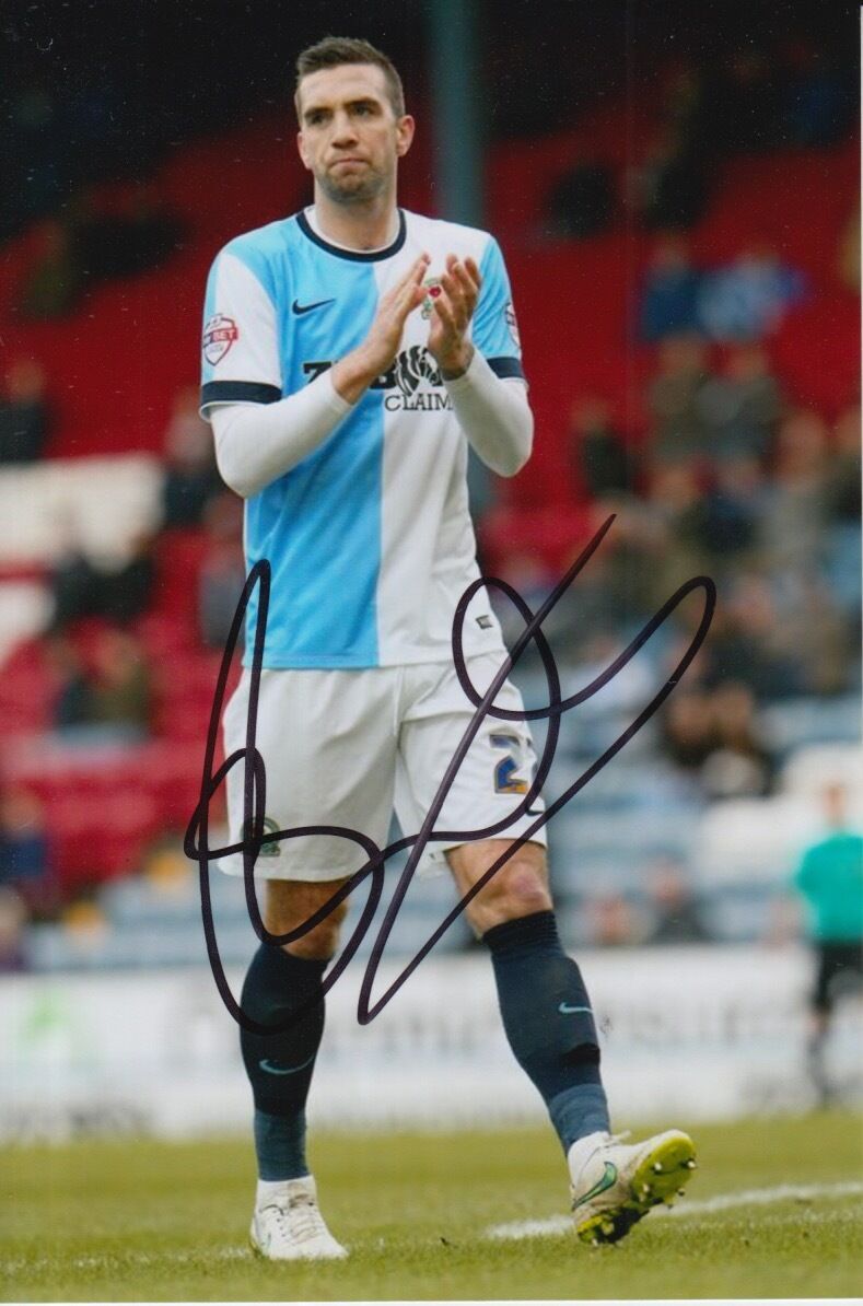 BLACKBURN ROVERS HAND SIGNED SHANE DUFFY 6X4 Photo Poster painting.