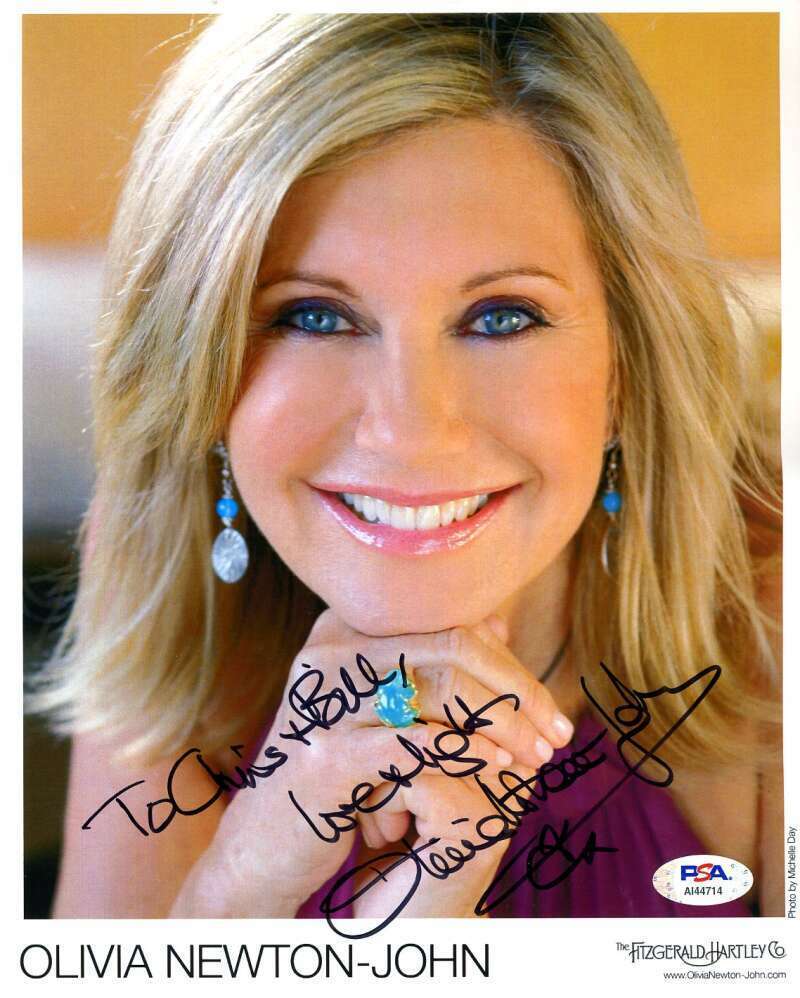 Olivia Newton John PSA DNA Cert Signed 8x10 Photo Poster painting Autograph